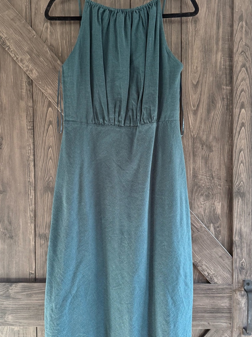 Banana Republic Teal Halter Maxi Dress